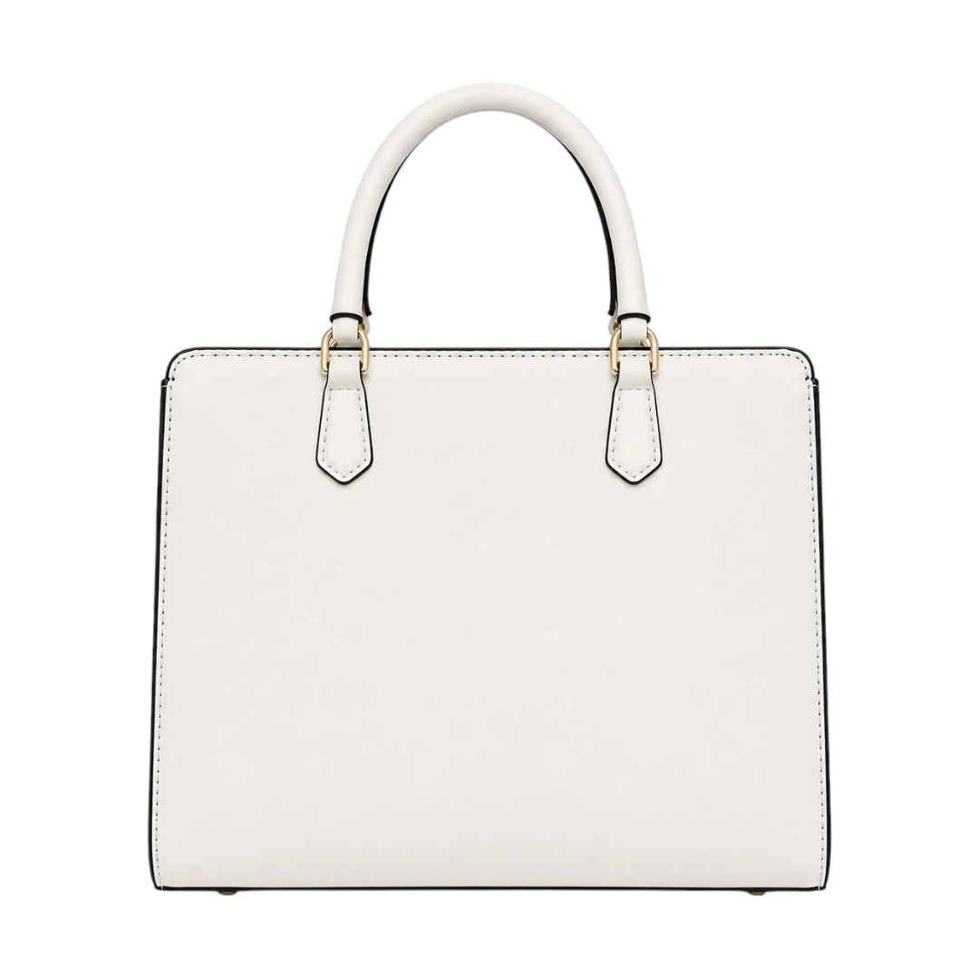 Ounza Luxury White Leather Everyday Carry Handbag For Female